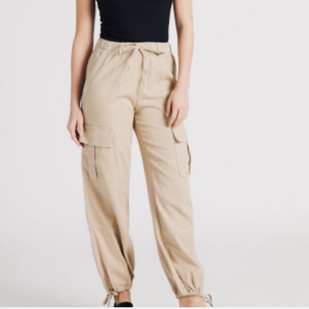 Habitual Cream Pocket Cargo Pants